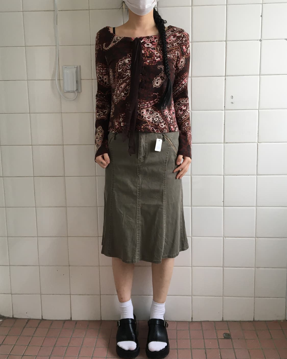 Paisley pattern sleeve 상품이미지1