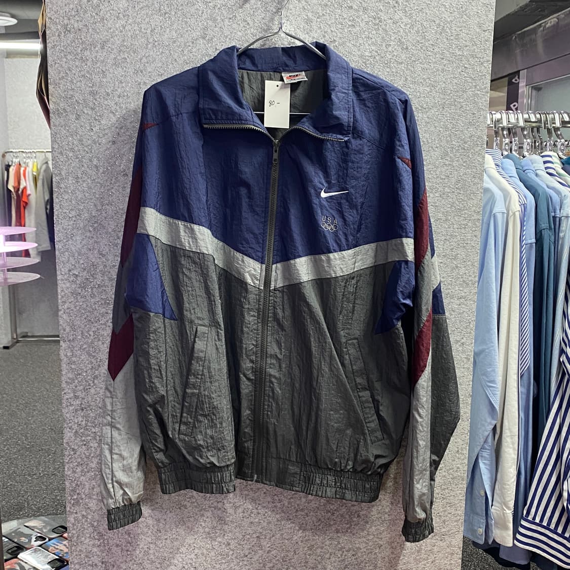 나이키 스우시 오륜기 컬러블록 바람막이 B3162 상품이미지2