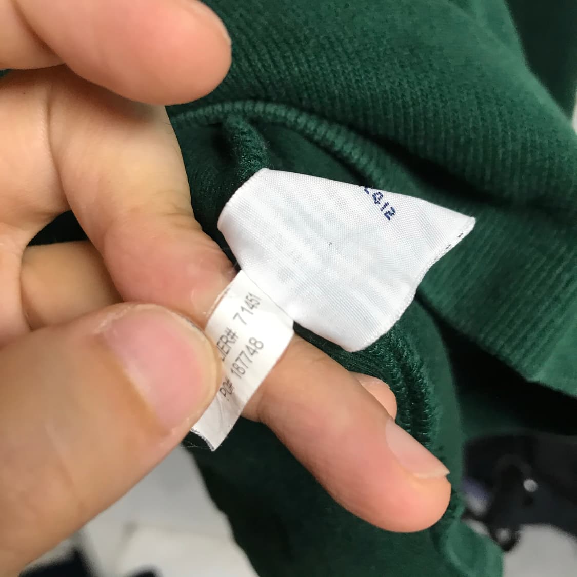 폴로 랄프로렌 찐초록 반집업 상품이미지6