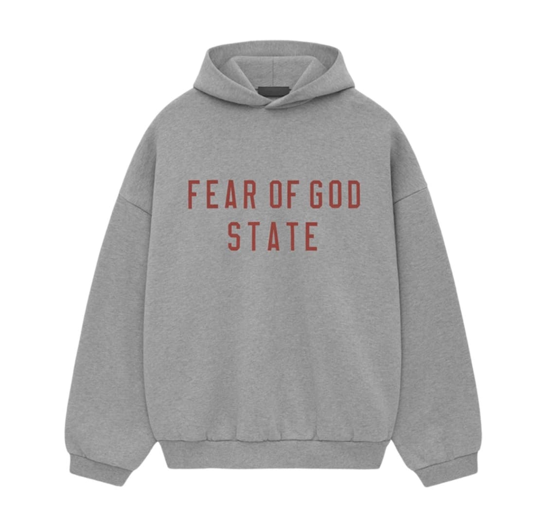 XL) 에센셜 플리스 스테이트 후드 다크 헤더 상품이미지1