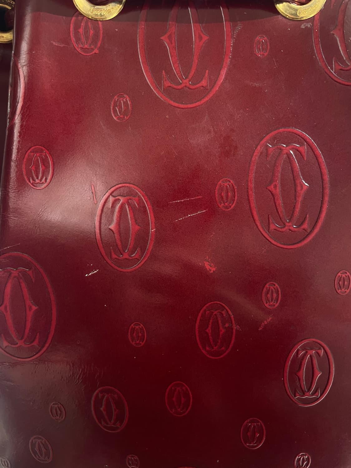 까르띠에 레드 보르도 버킷 숄더백 상품이미지10