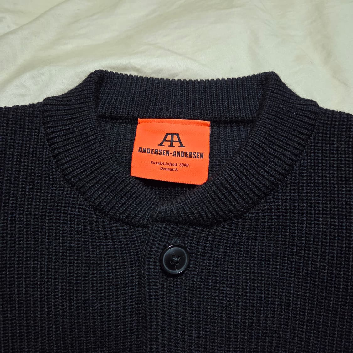 (거의 새제품) [M] 안데르센안데르센 스키퍼 자켓 블랙 / 가디건 상품이미지4