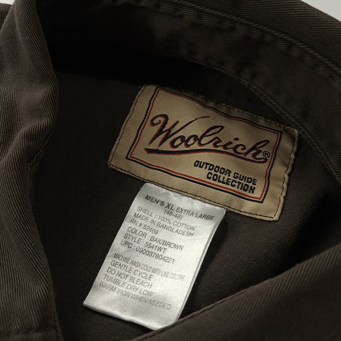 CK346 XL 울리치 90s 슈팅패치 다크브라운 헌팅 셔츠 남방 상품이미지4