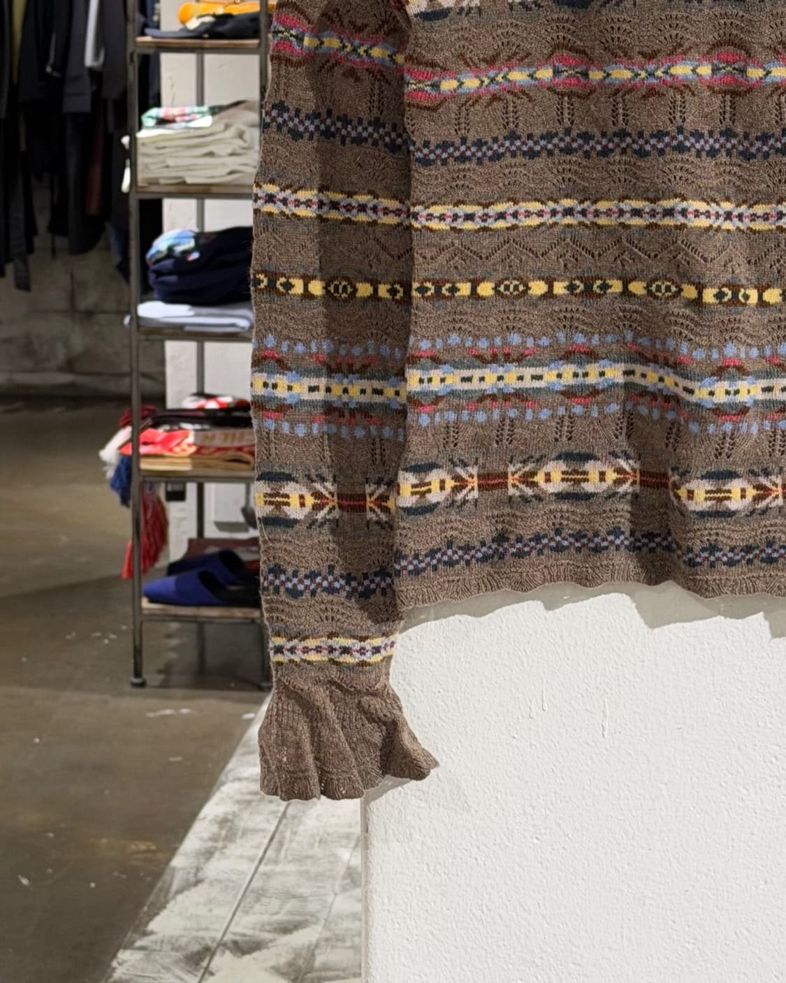 폴로 랄프로렌 브라운 페어 아일 크루넥 스웨터 상품이미지4