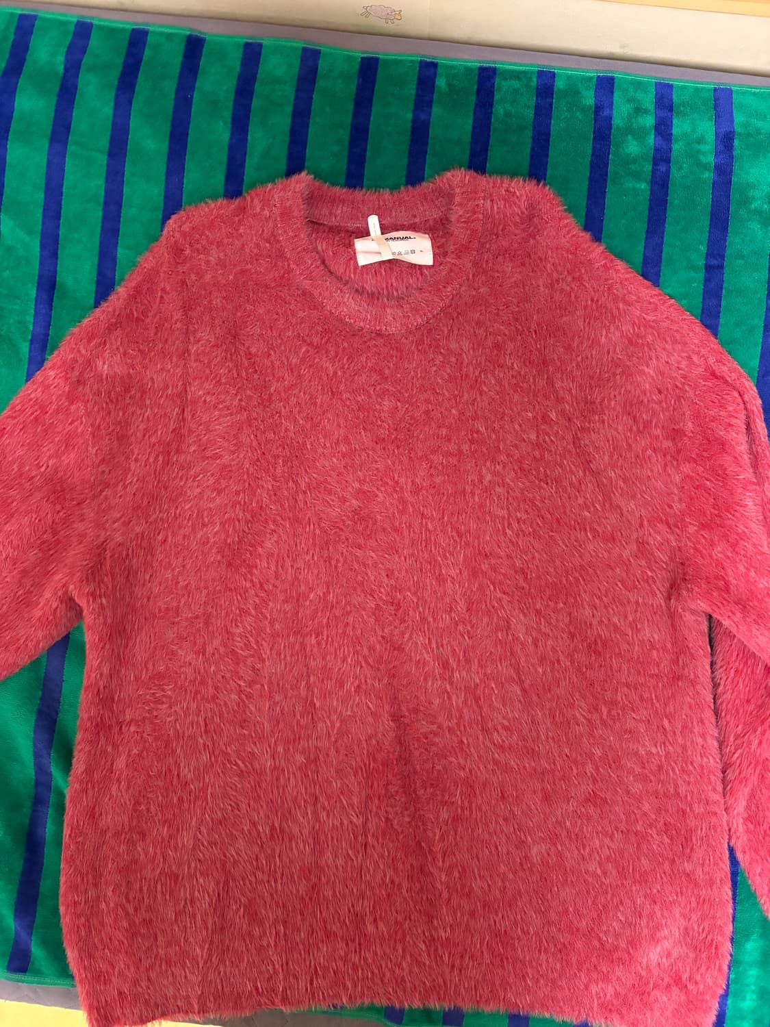 노매뉴얼 헤어리 니트 와인 상품이미지2