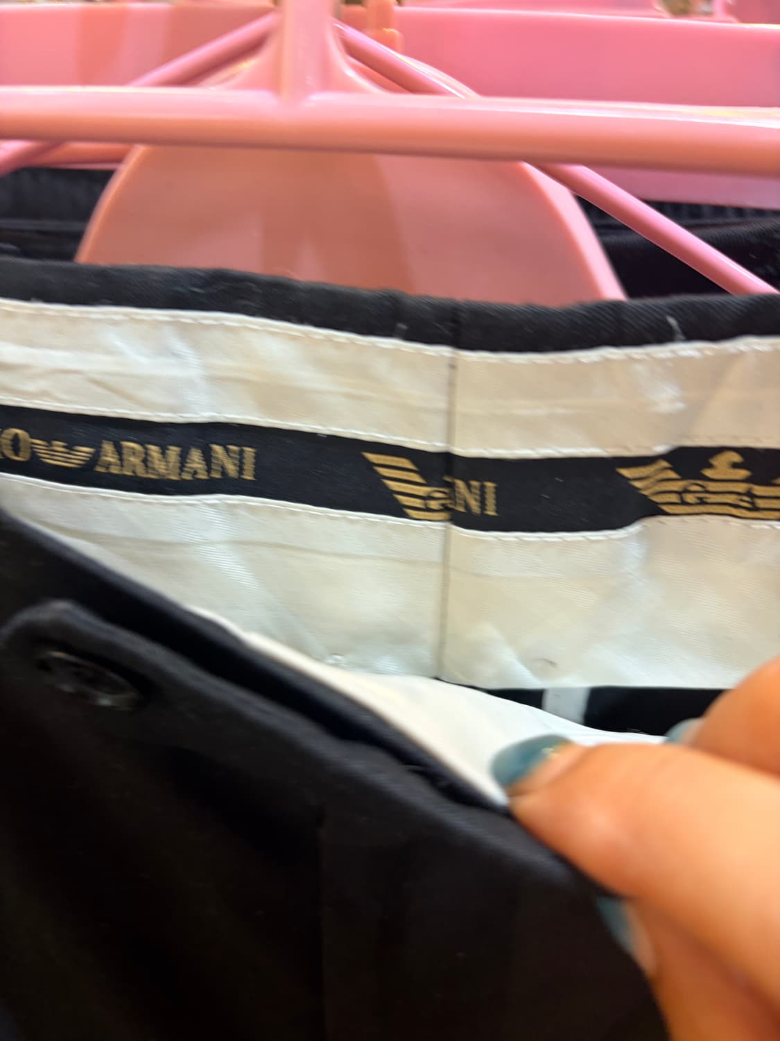 아르마니 검정색 슬랙스 상품이미지2