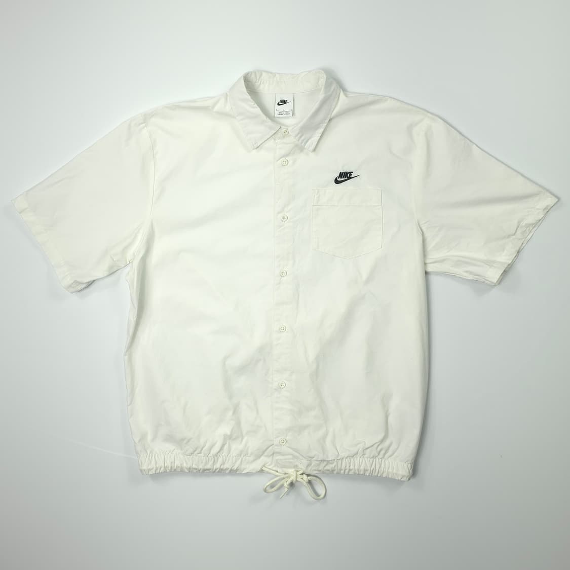 나이키 옥스포드 버튼업 반팔셔츠 화이트 (L) 상품이미지1