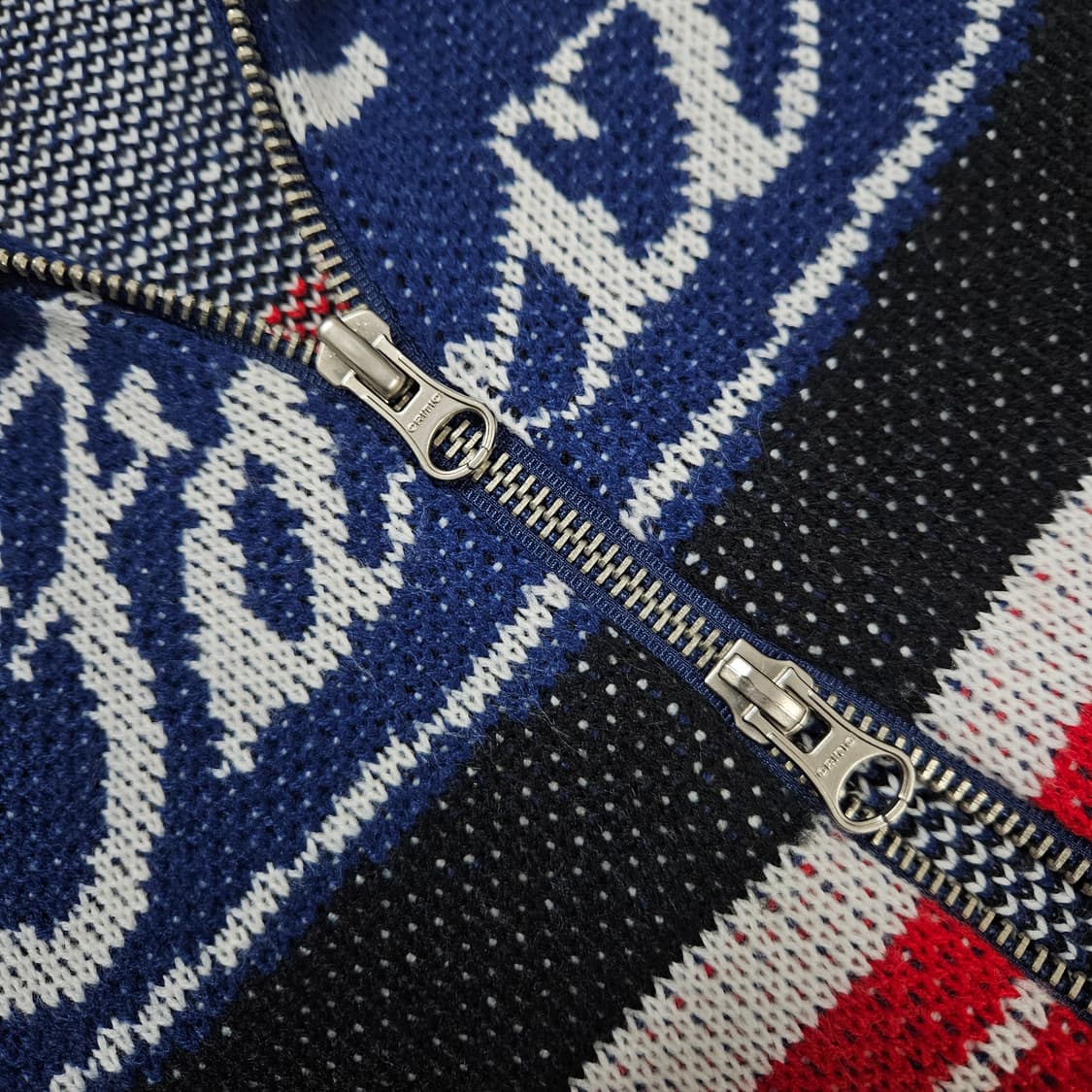 택포) 크리틱 레이싱 니트집업 L 상품이미지3