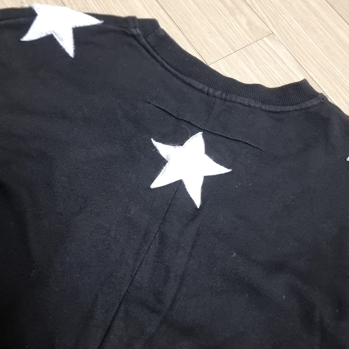 일본제 지방시 블랙 스타 기모 맨투맨 티셔츠(100-105) 상품이미지9