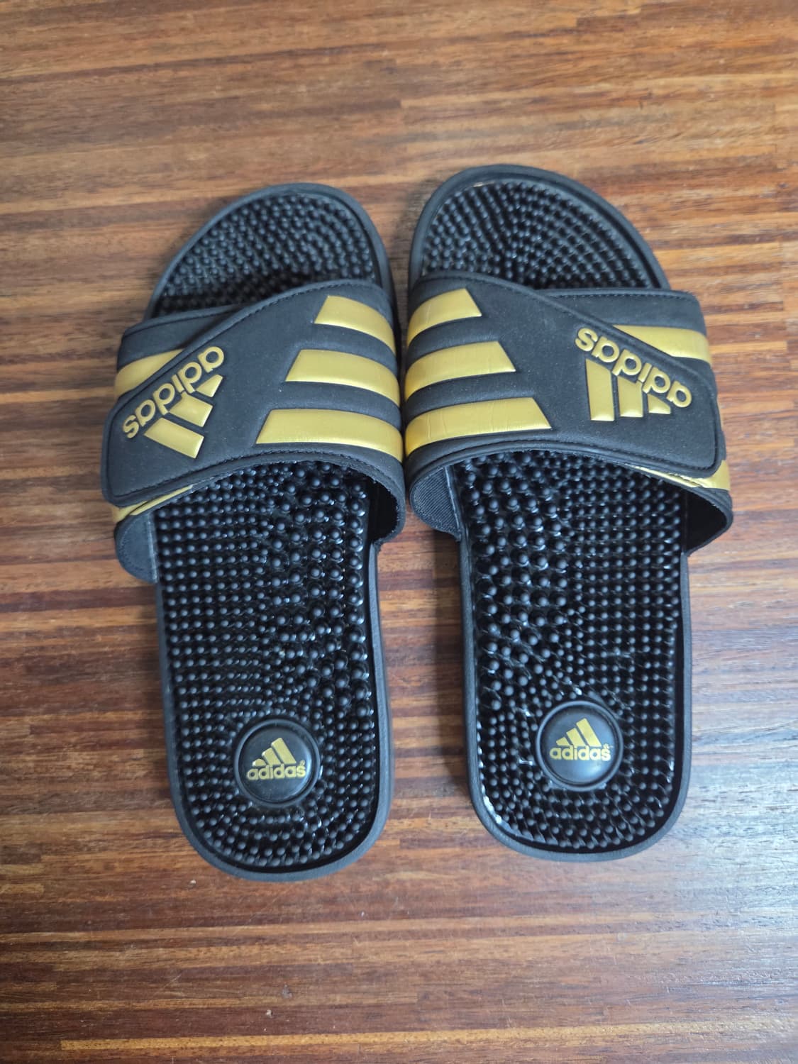 아디다스 아디사지 골드 벨크로 지압 슬리퍼 265 상품이미지1