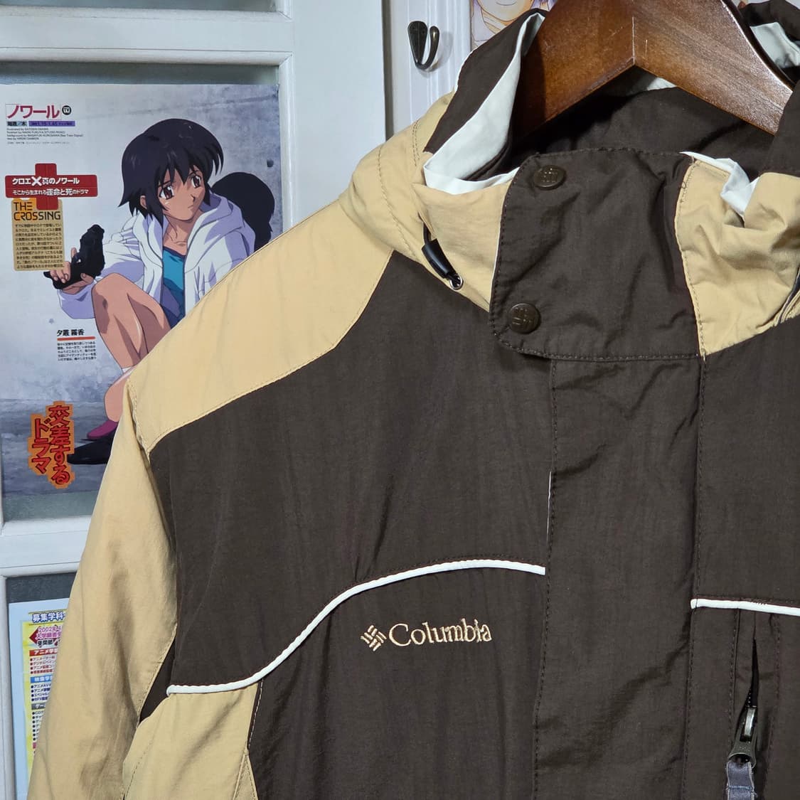 00S 컬럼비아 브라운 배색 투지퍼 패디드 자켓 상품이미지3