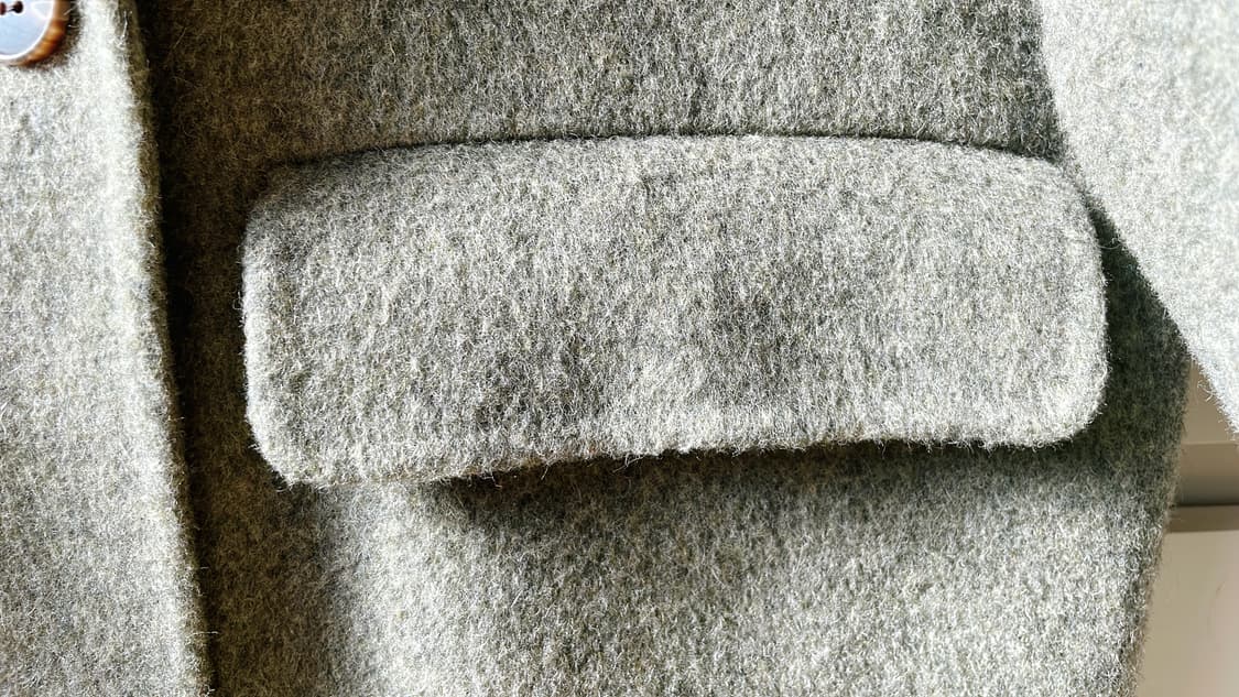 ALL&SUNDRY 올앤선드리 카키그레이 울 모직코트 상품이미지8