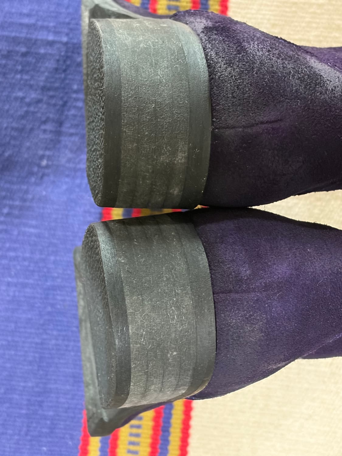 솔로 앤 더블 스웨이드 웨스턴 부츠 상품이미지7