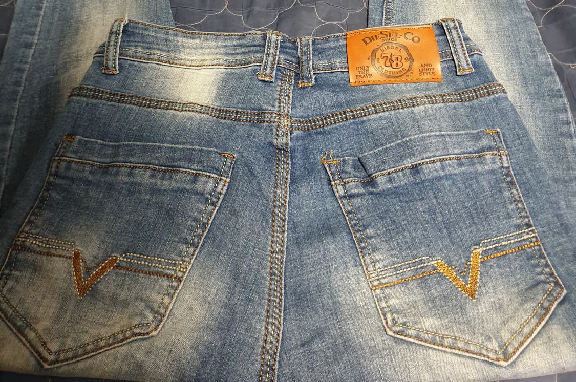 (빈티지) 디젤 스키니핏 워싱 스트레치 데님팬츠 미들블루 (28) 상품이미지4