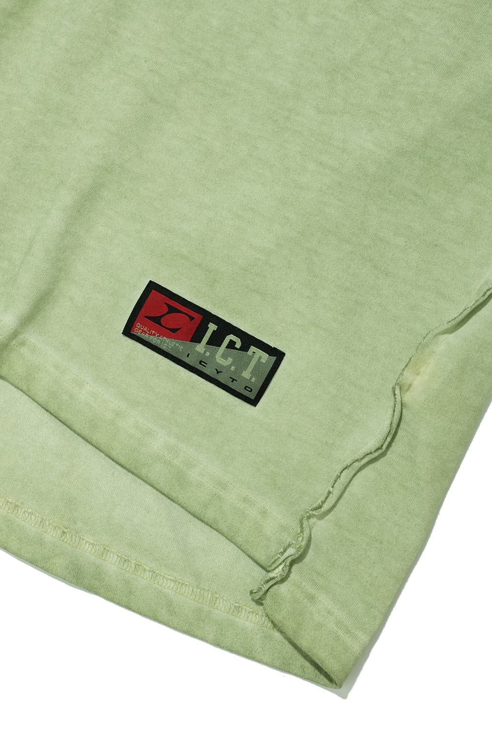 Icyto raw edged cut t-shirt light green 상품이미지8
