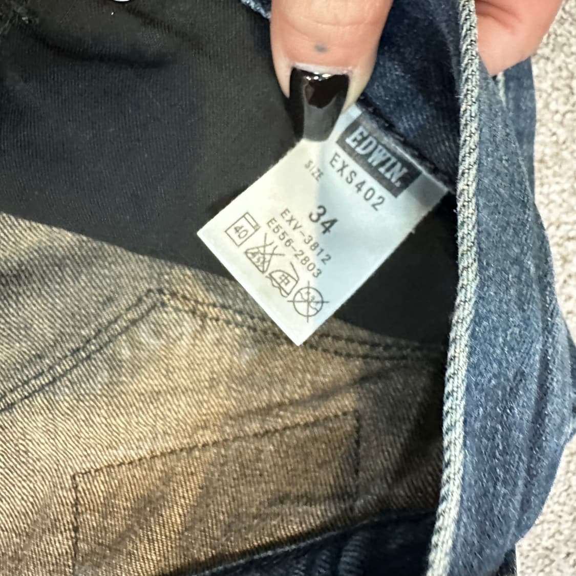 에드윈 EXS402 워싱 데님 팬츠32 상품이미지5