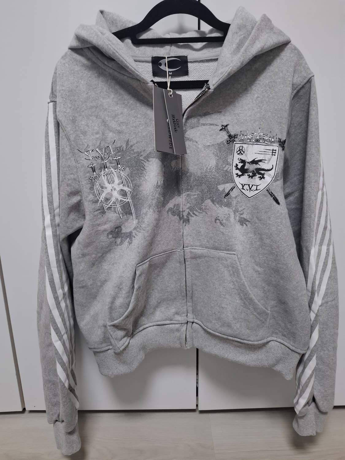 cozyworldwide 그레이 후드집업 상품이미지3