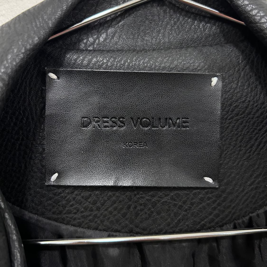 드레스볼륨 에코레더 무광 라이더 자켓 상품이미지3