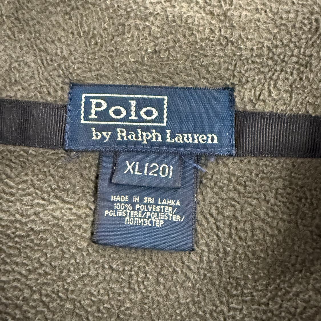 폴로 랄프로렌 카키 멀티포니 빅포니 후리스 집업 상품이미지5