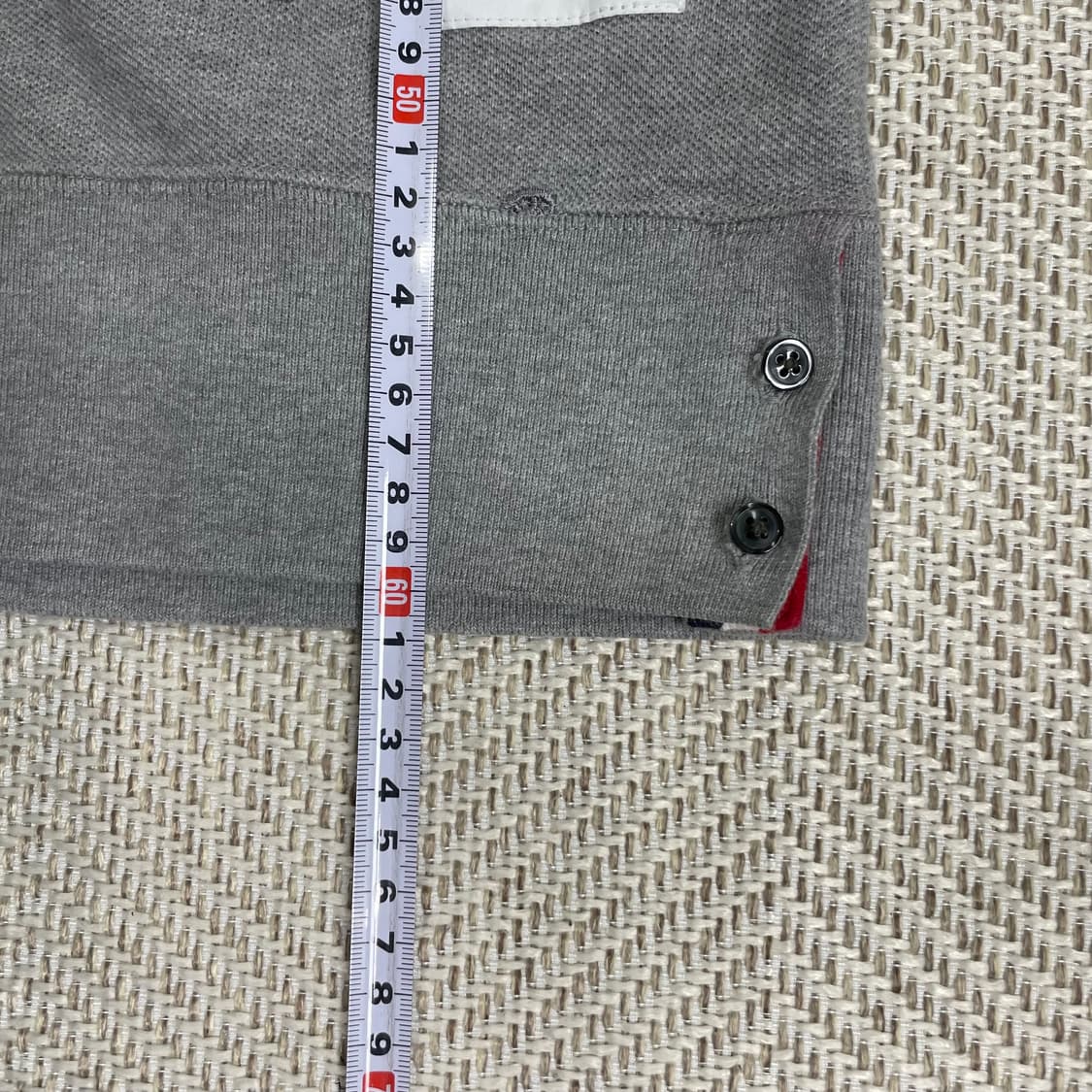 톰브라운 그레이 거북이 패턴 럭비 티셔츠 상품이미지7