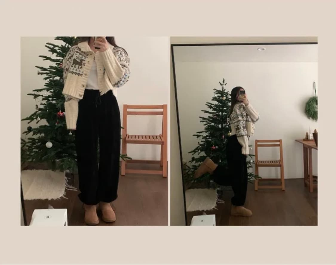 소녀레시피)울 니트집업 가디건(울 40%) 상품이미지2