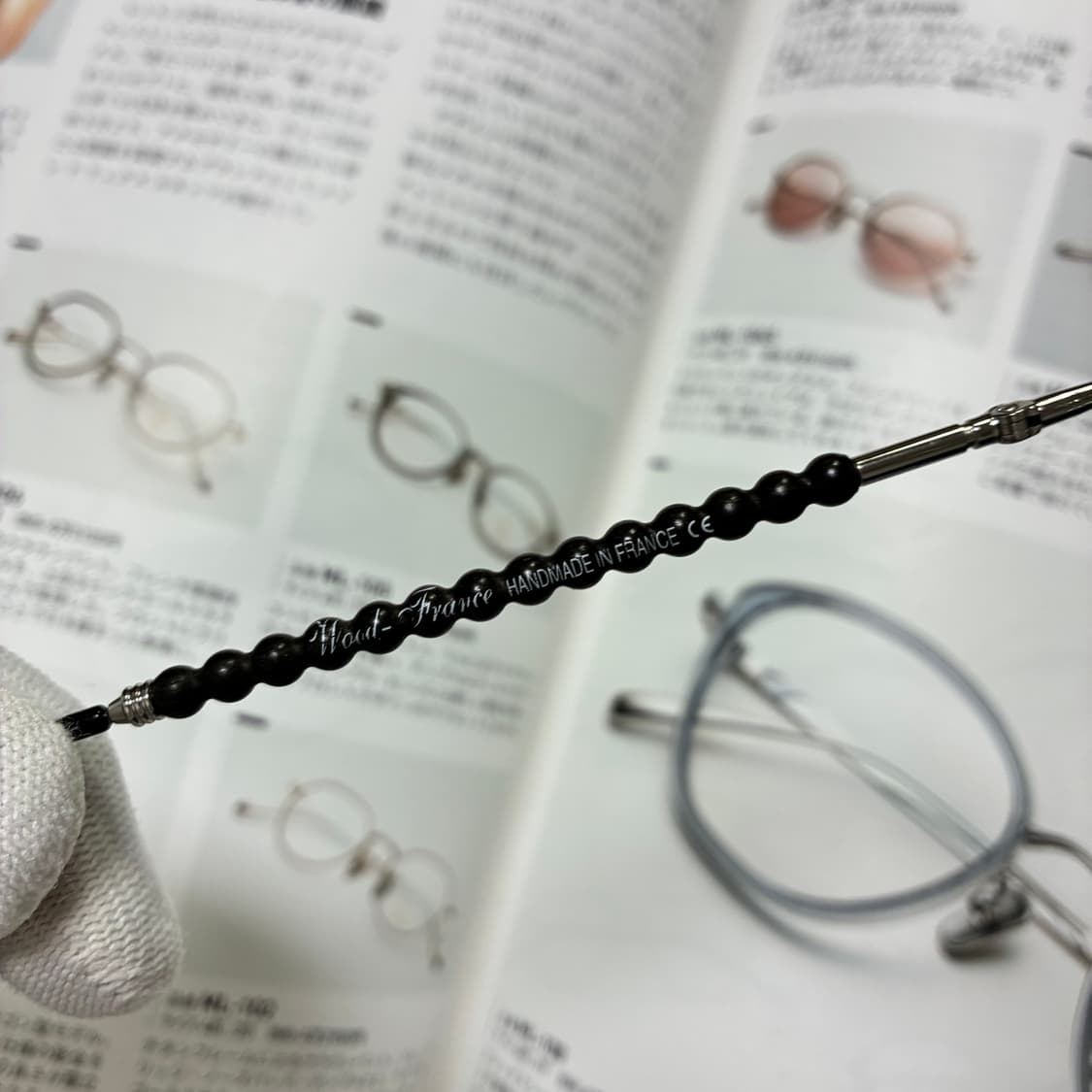 wood france 우드 프랑스 반무테 안경 상품이미지5