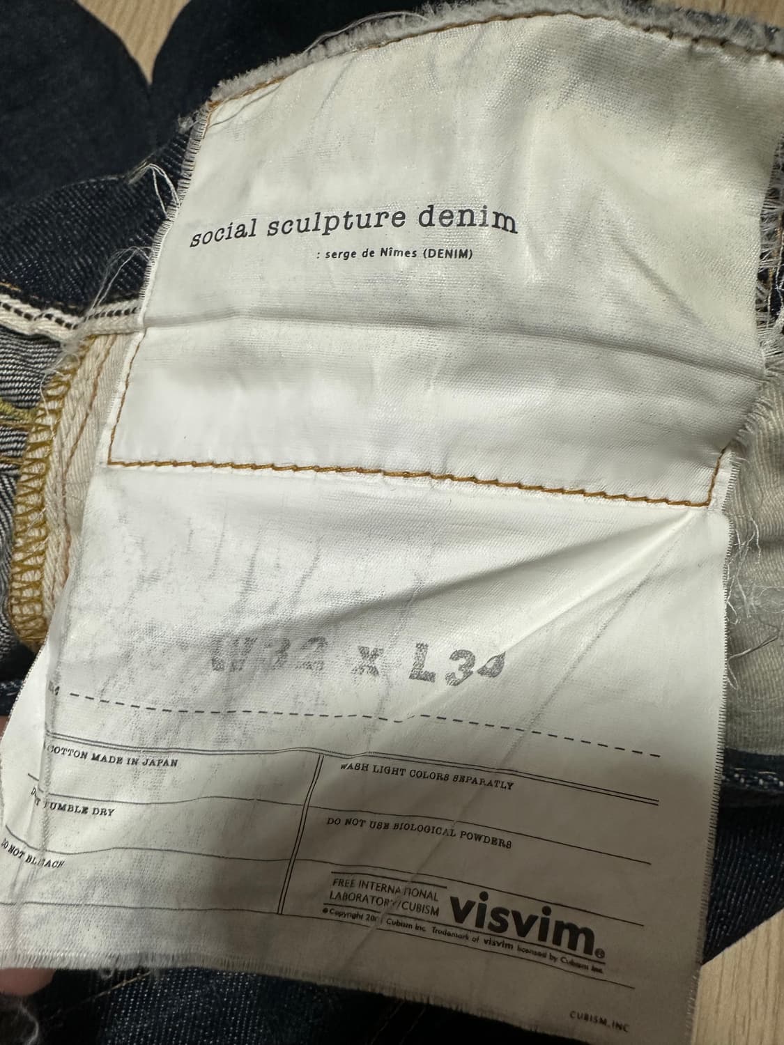 VISVIM SOCIAL SCULPTURE 04UNWASHED 상품이미지3