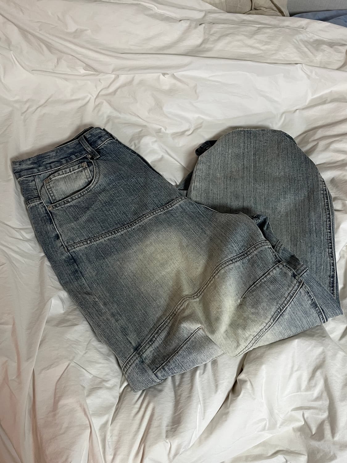 [0] 어웬드 블루 와이드 바이커 진 상품이미지1