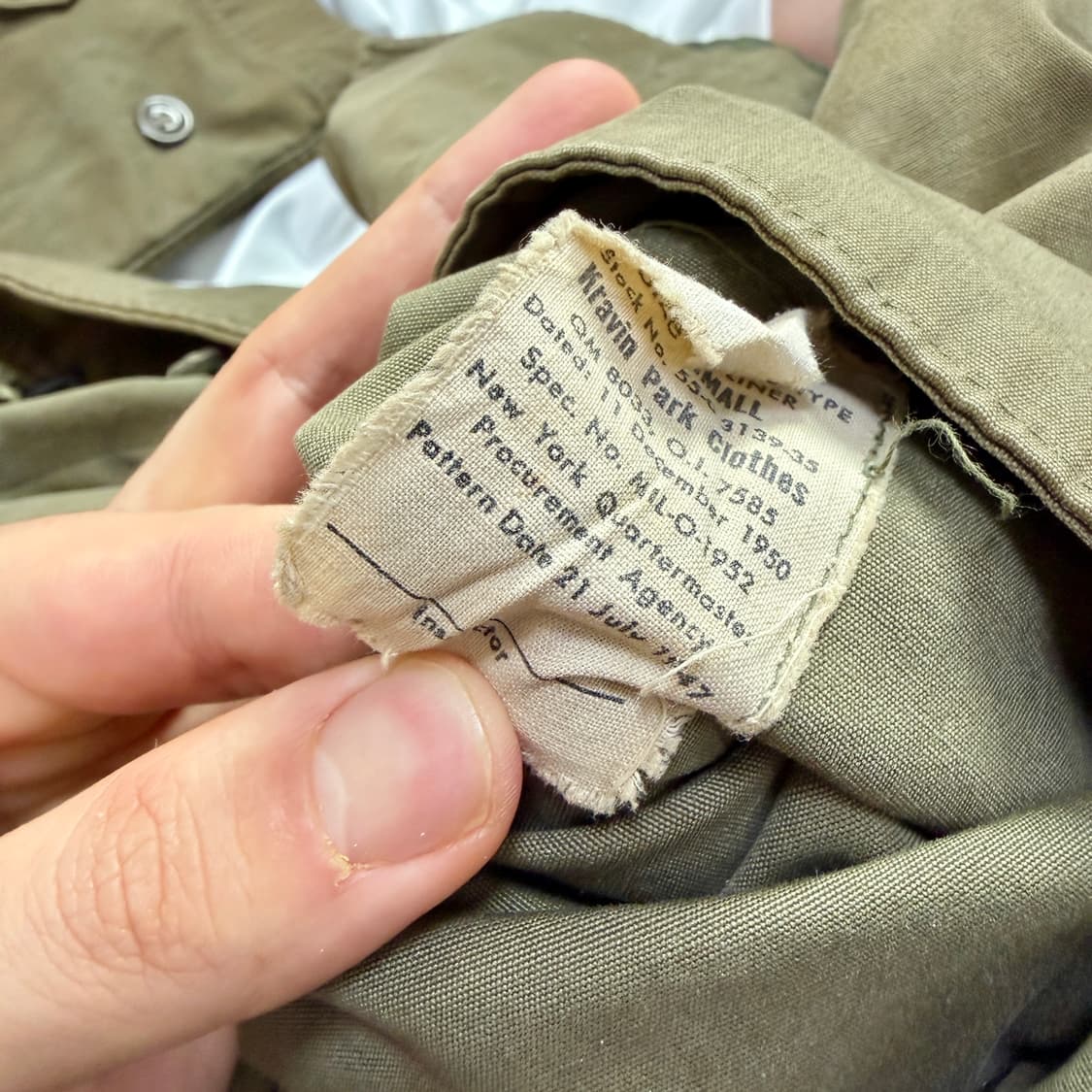 1950 미군 M47 장진호 파카 Small / Talon 상품이미지5