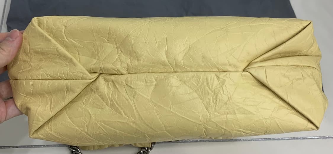 [S]발렌시아가 크러쉬 토트백 숄더백 가방 버터옐로우 컬러 스몰사이즈 상품이미지6