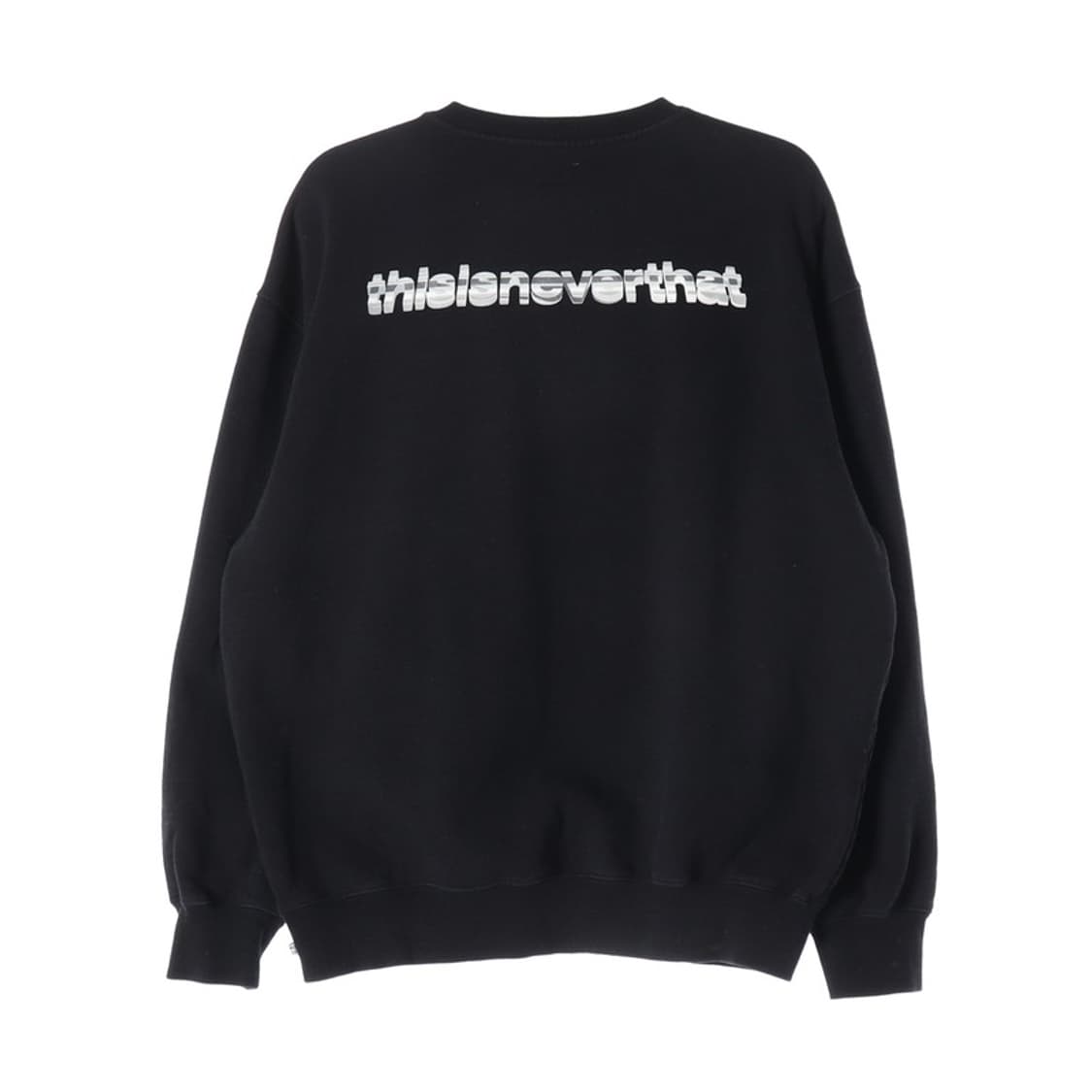 디스이즈네버댓 블랙 백로고 맨투맨 XL 상품이미지2