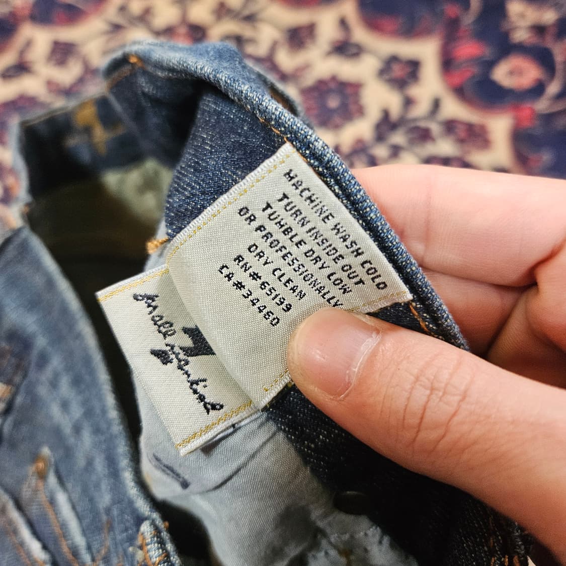 세븐진 포켓 펄 세미 부츠컷 데님 청바지 27 size 상품이미지9