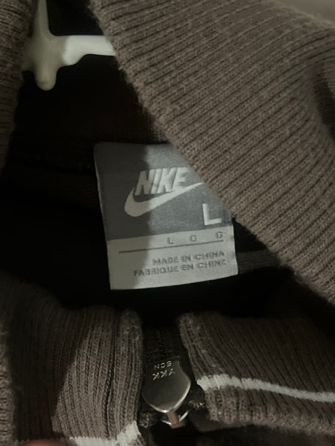 빈티지 나이키 카키 져지 집업 상품이미지4