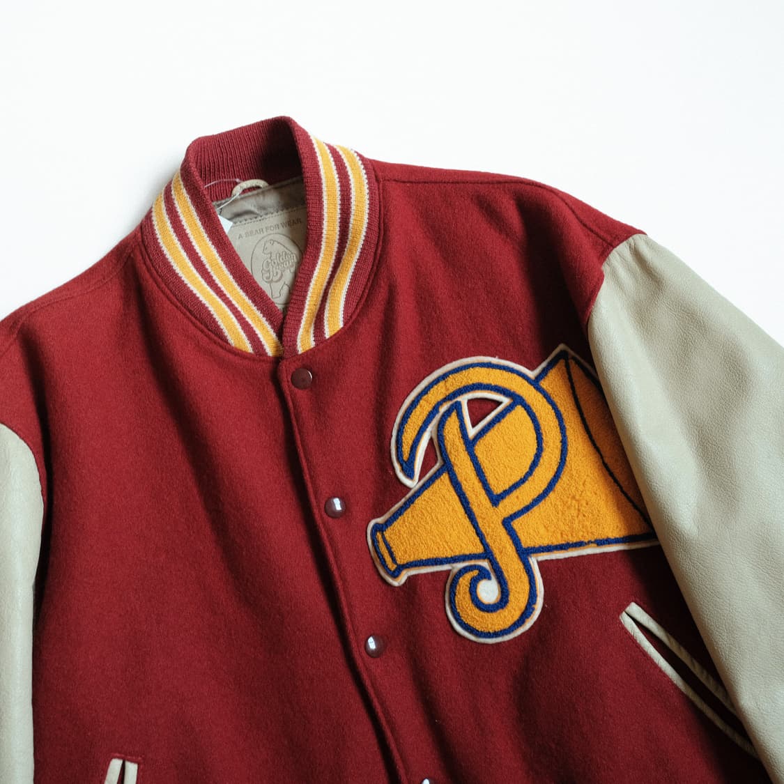 골든베어 빈티지 패치드 바시티자켓 XL사이즈 상품이미지7