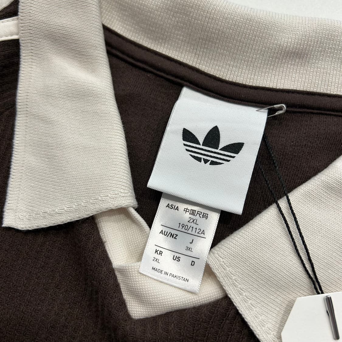 [2XL] 아디다스 와플 폴로 카라 반팔 티셔츠 브라운 A242 상품이미지4