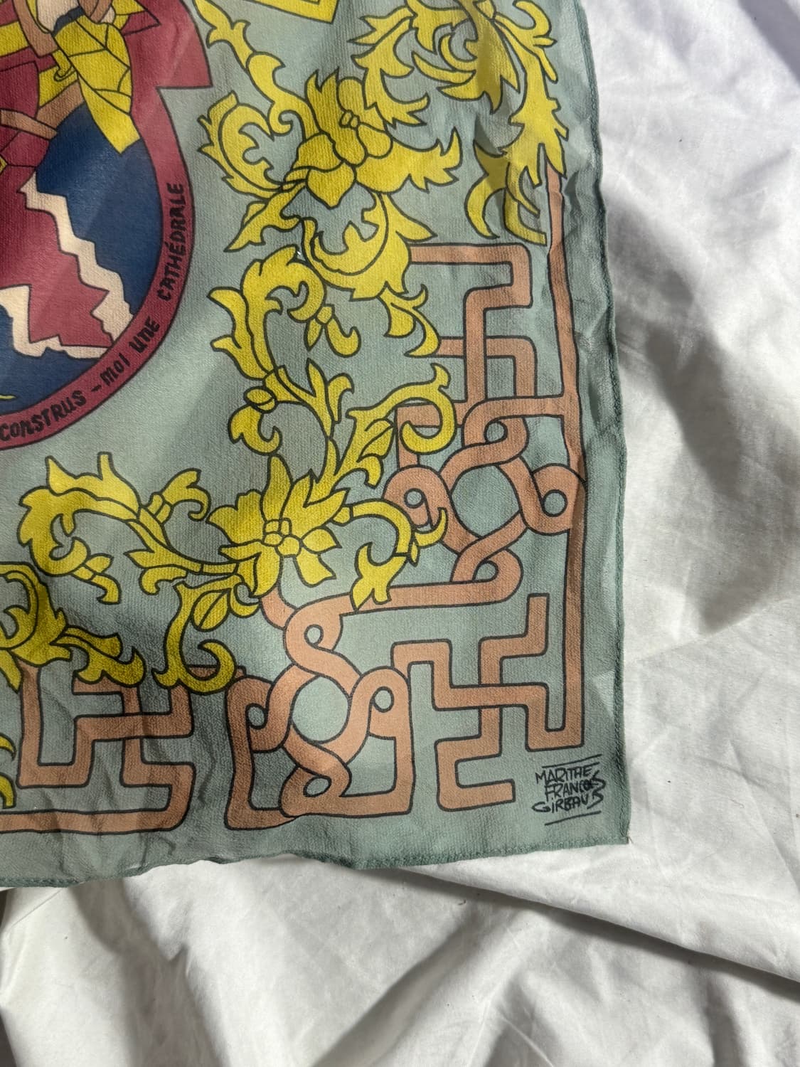 마리떼프랑소와저버 바로크 패턴 실크 스카프 상품이미지4