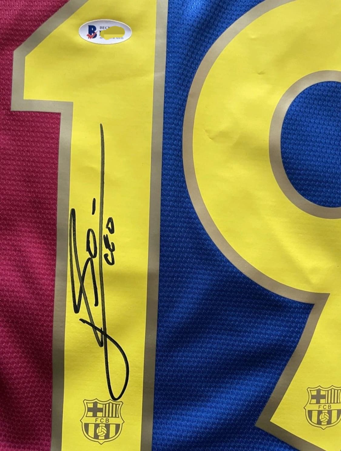 메시 싸인 베켓인증 상품이미지2