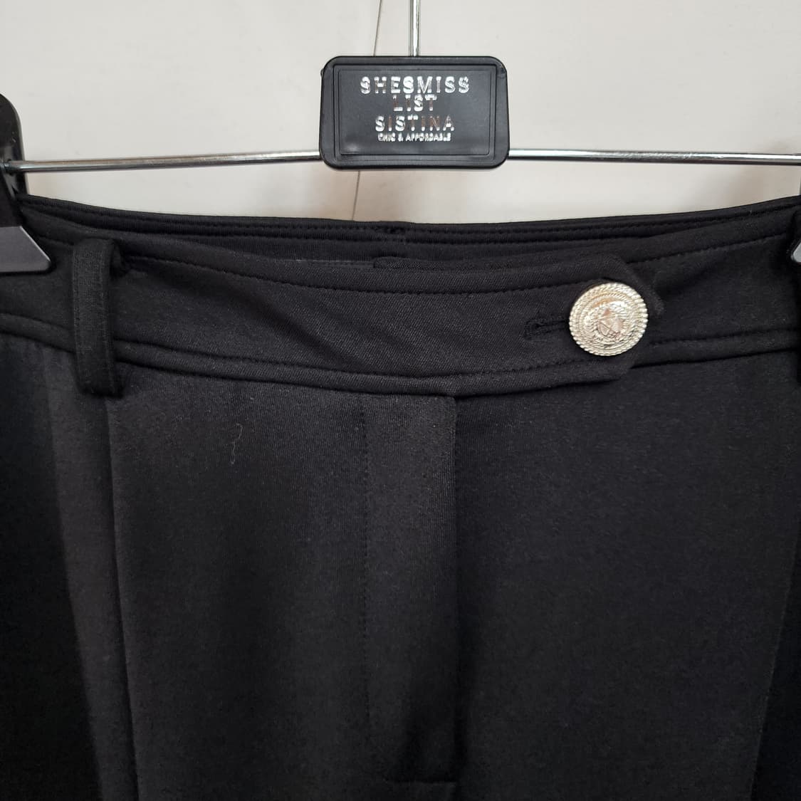 JULL LOG 블랙 와이드 팬츠 상품이미지2