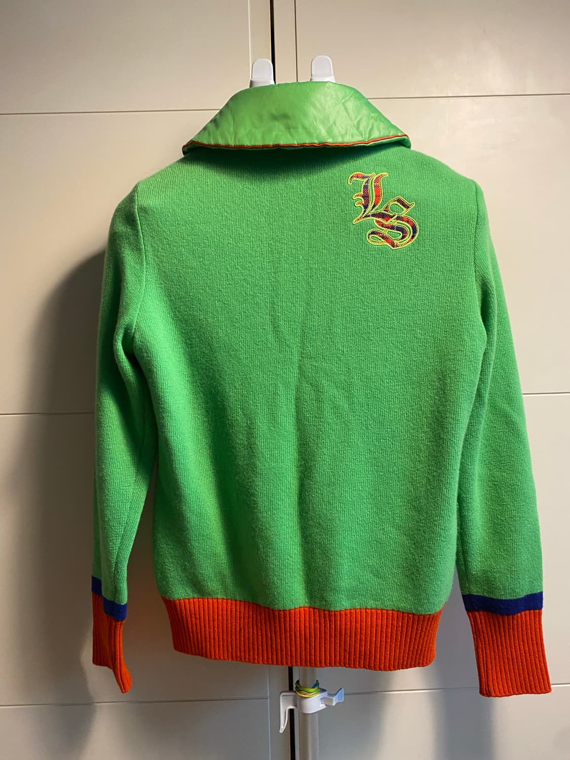 르꼬끄 골프 그린 패딩 니트 믹스 자켓 상품이미지7