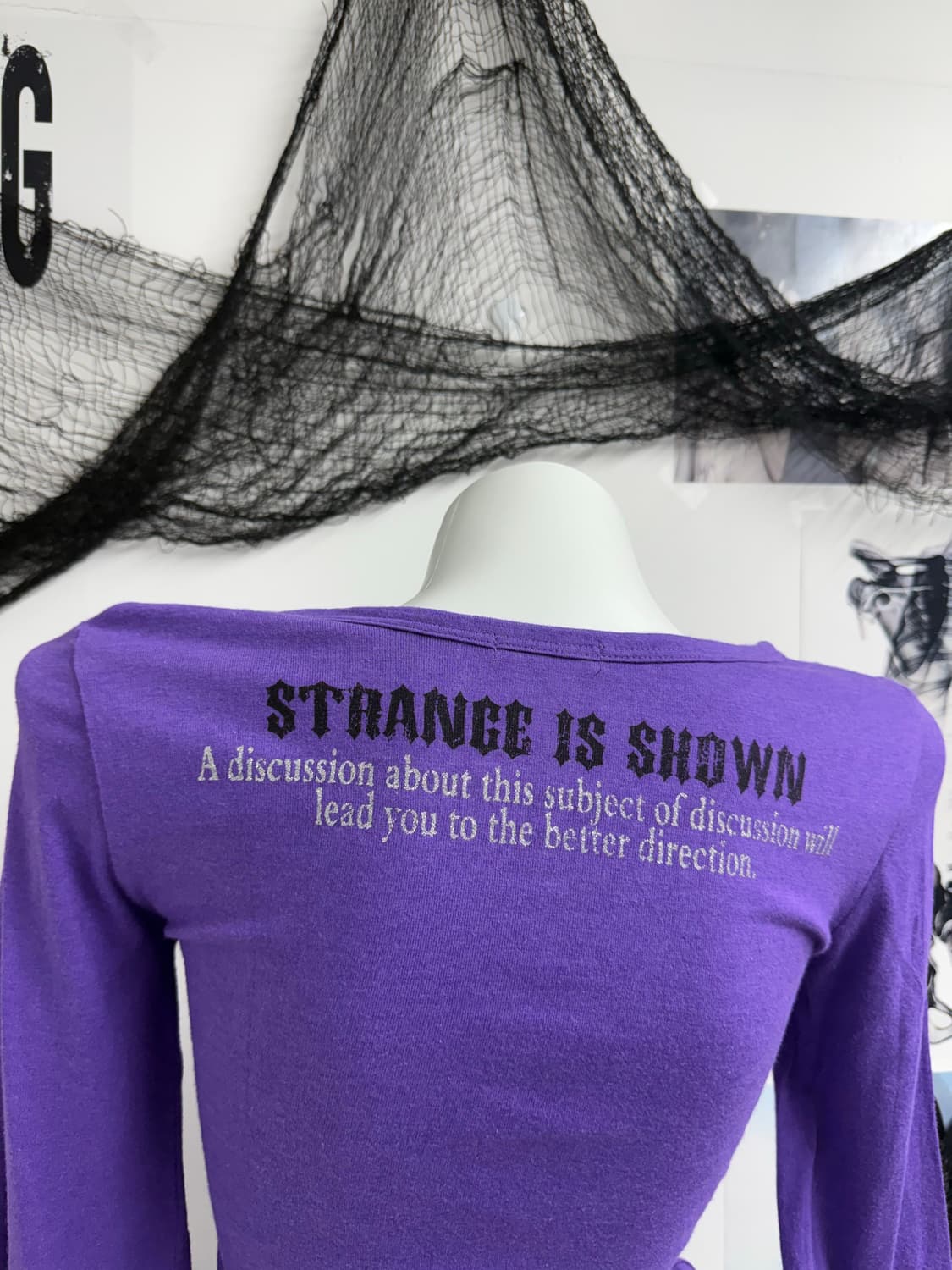 00s punk lettering beads longsleeve 상품이미지5