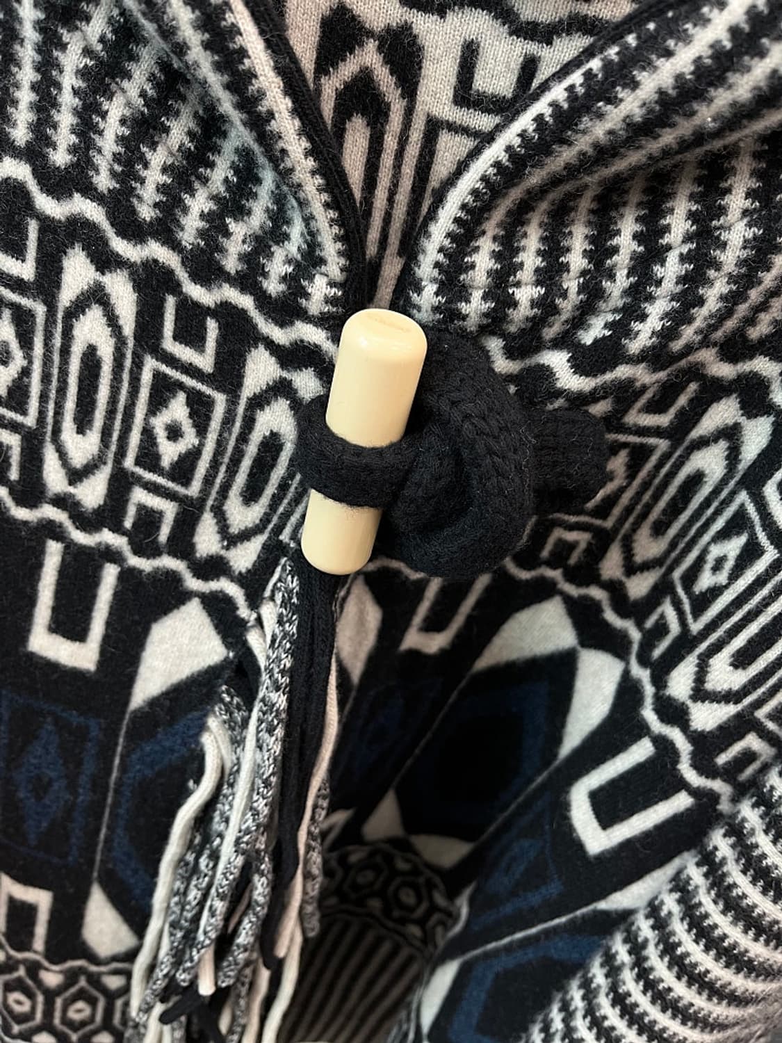 여) 끌로에 프린지 후드 판초  상품이미지5