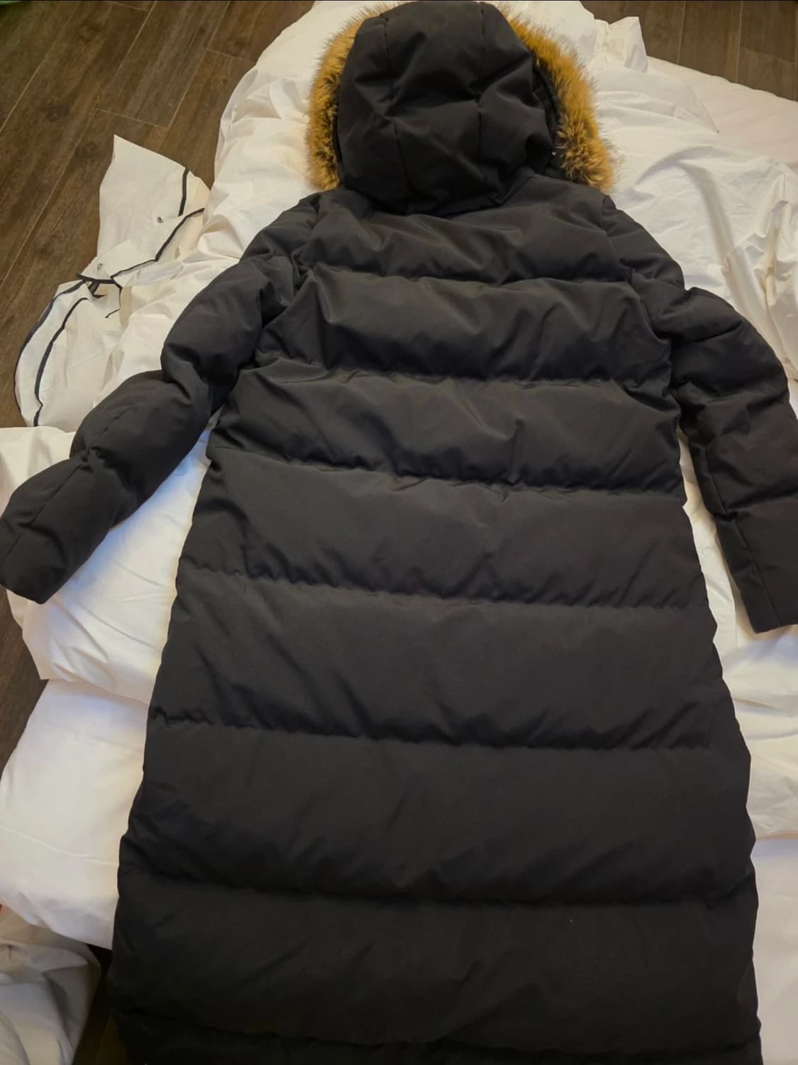 몽클레어 기모브 리얼폭스퍼 롱패딩 4사이즈 상품이미지6