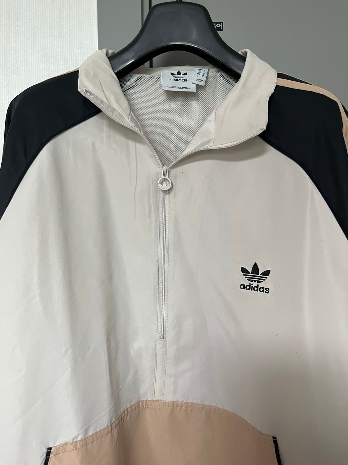 아디다스 하프 집업 바람막이 L 상품이미지4
