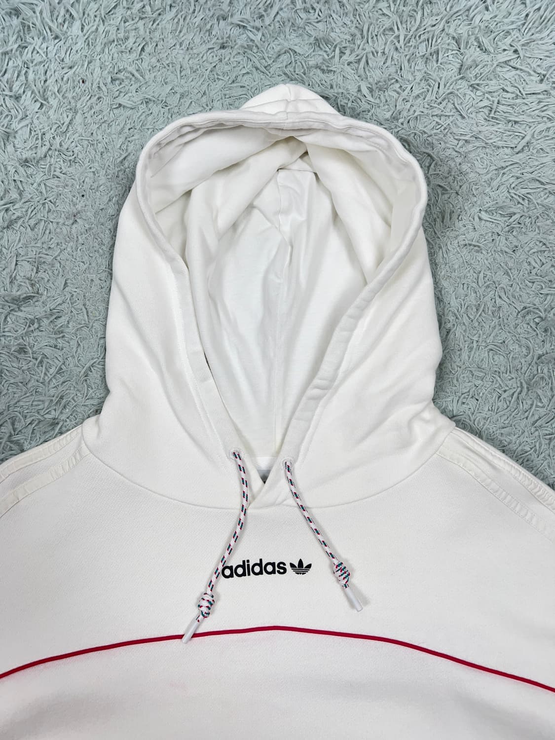 아디다스 여성 보이프렌드 후디 화이트 M 상품이미지4
