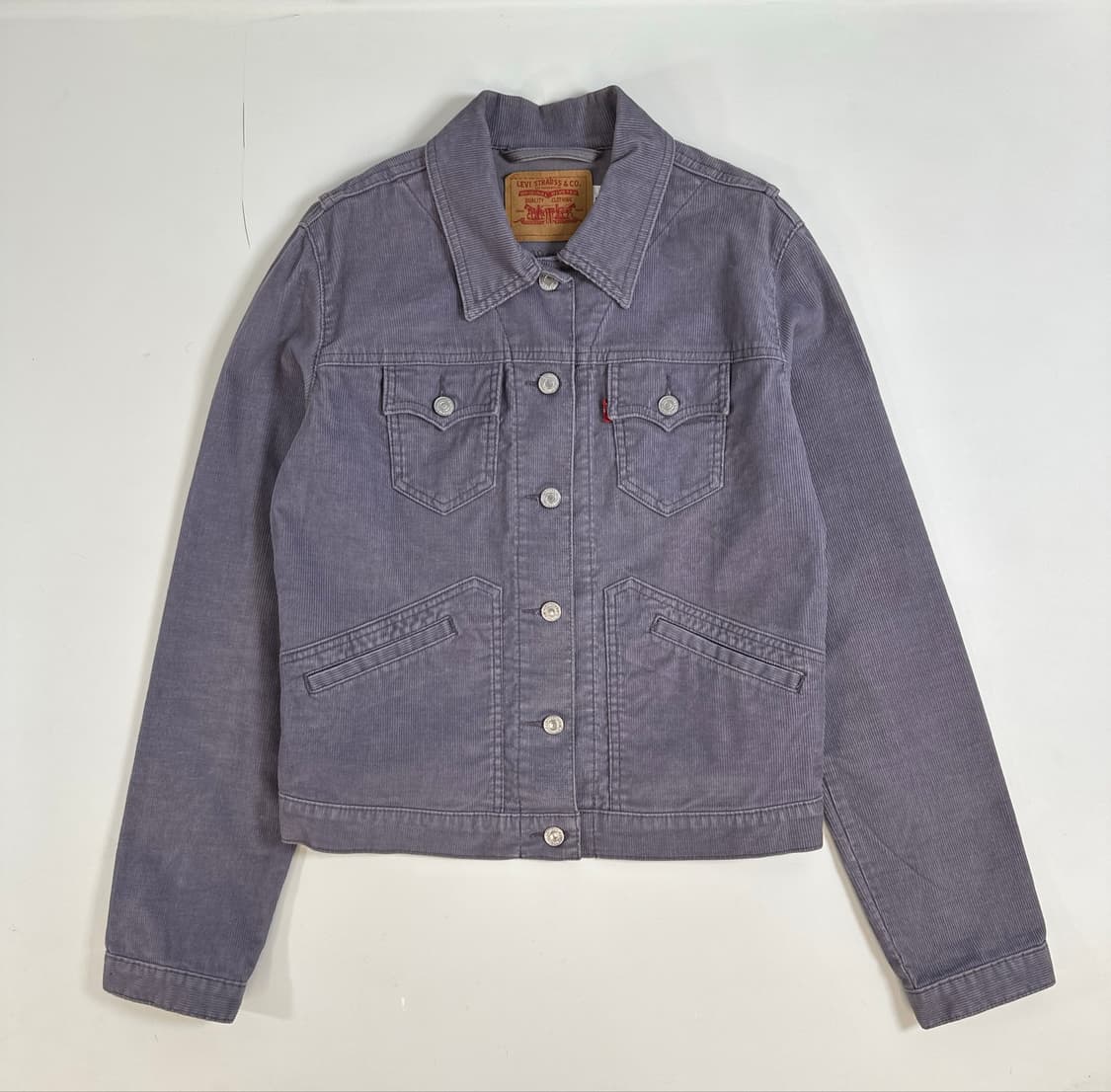 리바이스 퍼플 워시드 코튼 트러커자켓 L (JR size) 상품이미지2