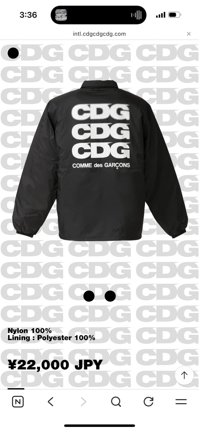 Cdg 코치점퍼 상품이미지1