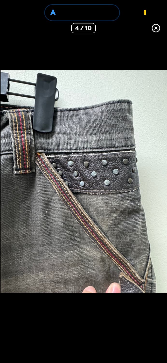 일본 레더 벨트 디테일 반바지 상품이미지5