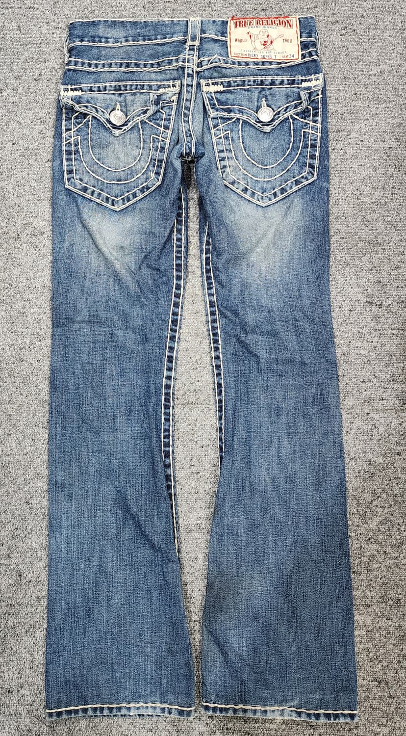 트루릴리젼 RICKY SUPER T 리키슈퍼티 스티치 데님팬츠 바지 28 상품이미지2