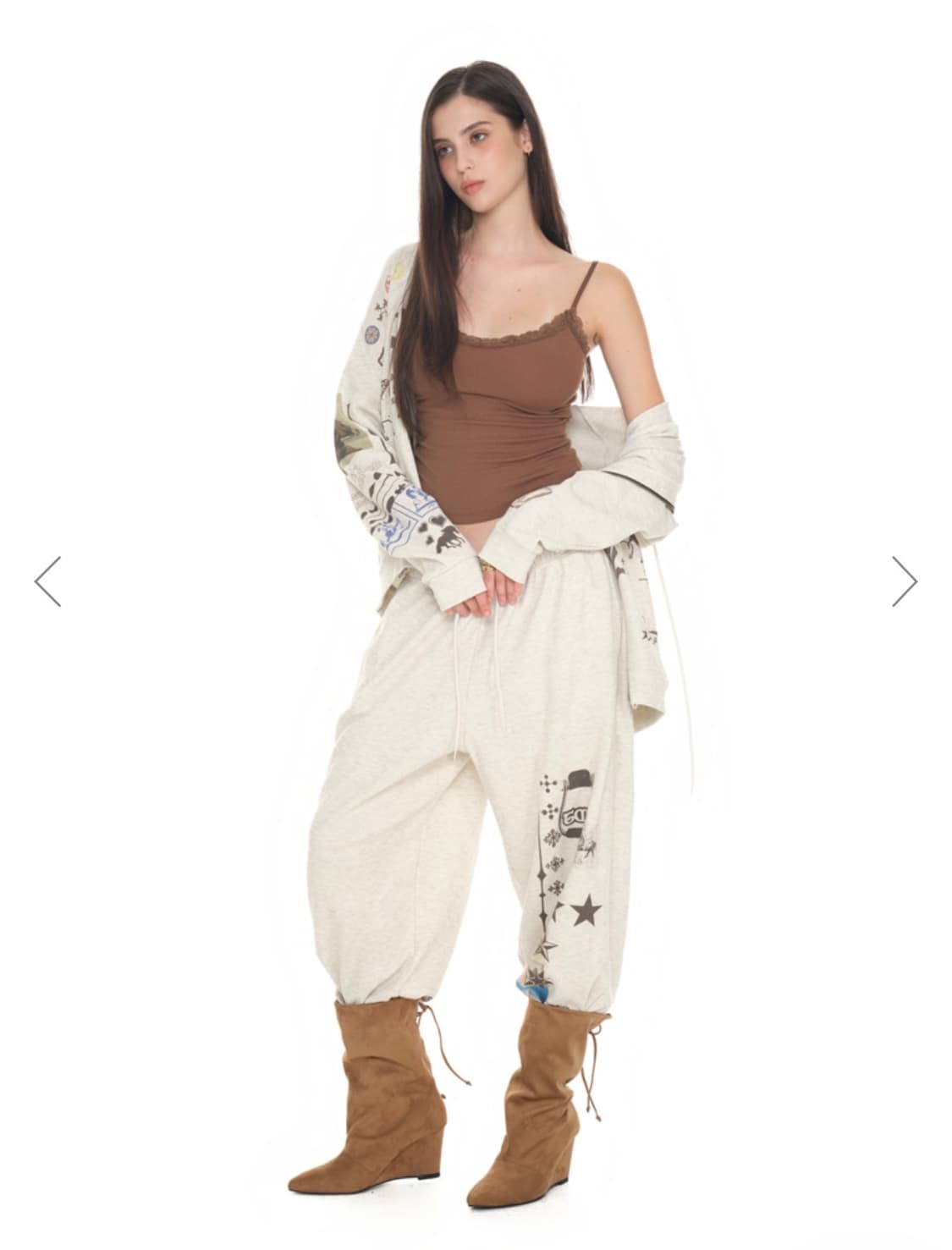 투머치택스 셋업 후드집업 팬츠 상품이미지2