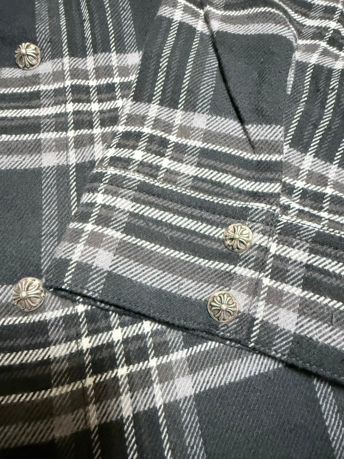 [새상품] 크롬하츠 체크 셔츠 XL 상품이미지4